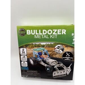 Bulldozer Metal Kit STEM Science Squad 98 Pieces Includes Tools Engineering Math